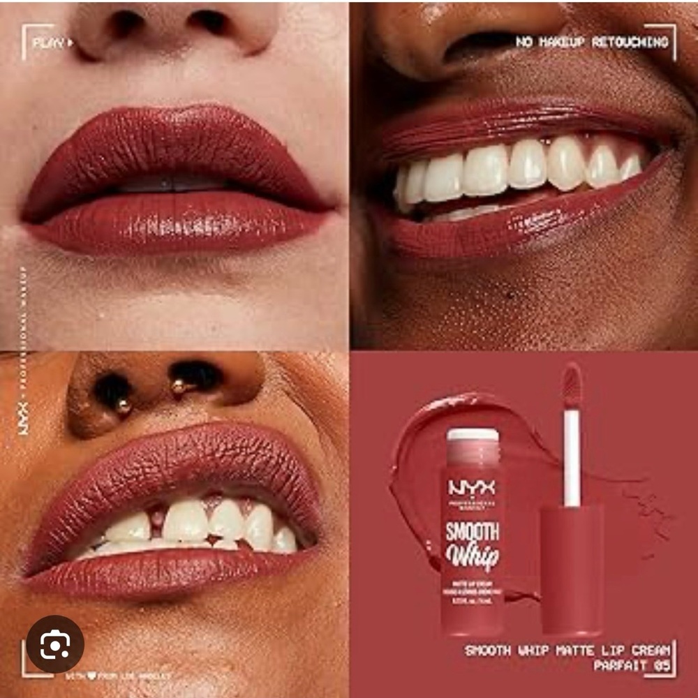 NYX Smooth Whip Matte Lip Cream 3 pack!  “Parfait” individually sealed